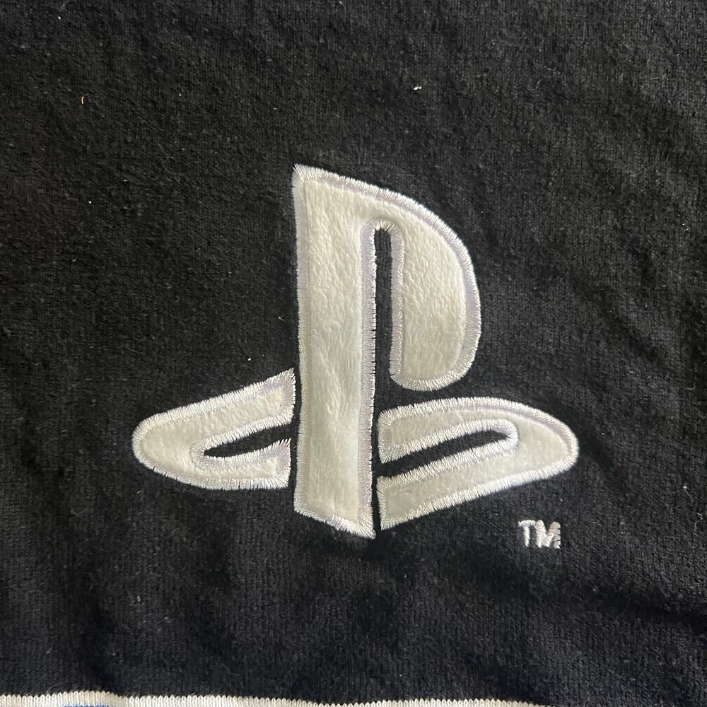 PlayStation Holiday Sweater Black Blue Gamer Ugly Christmas Jumper Men’s M - Picture 4 of 8